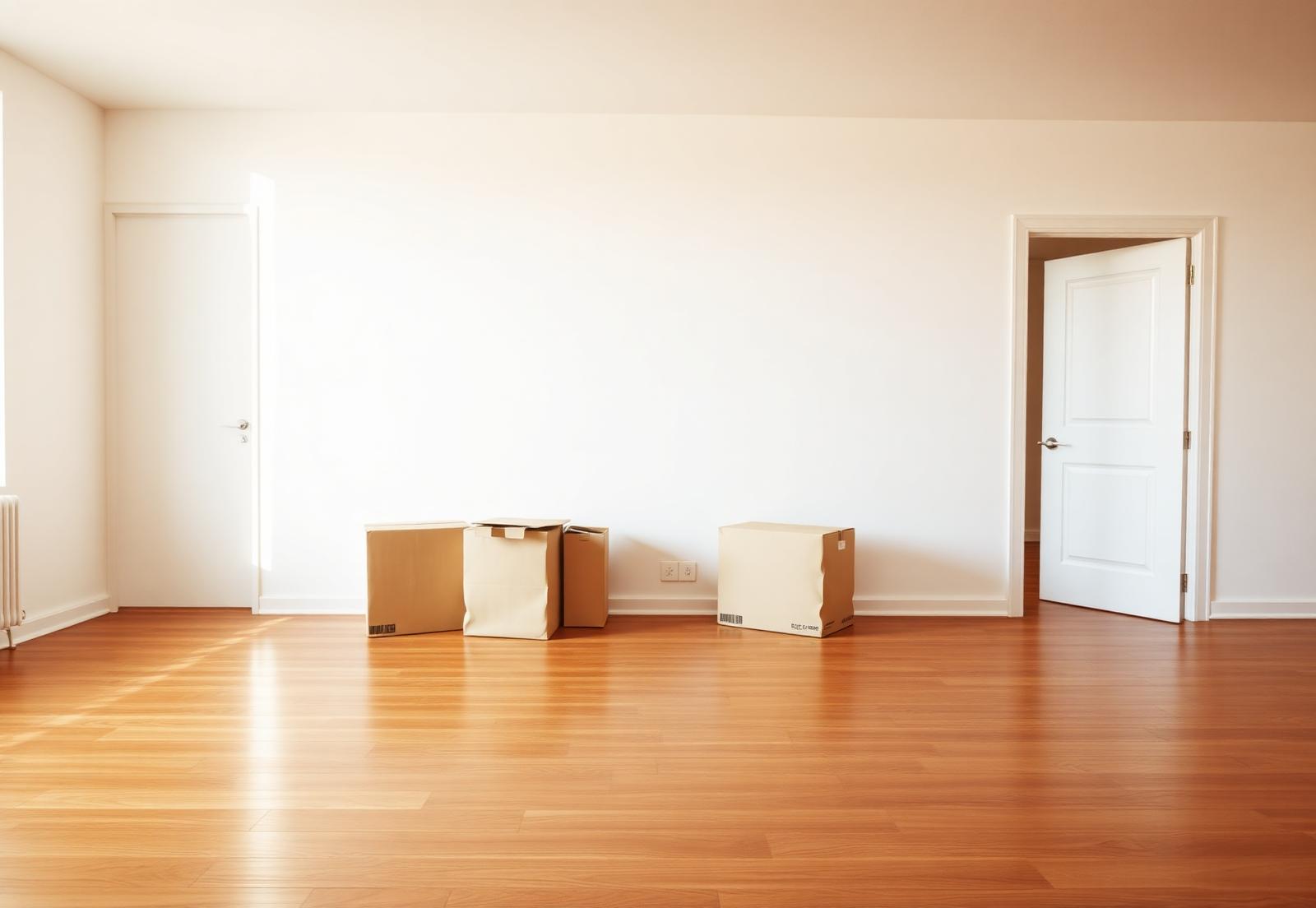 Freshly cleaned empty apartment ready for move-out inspection